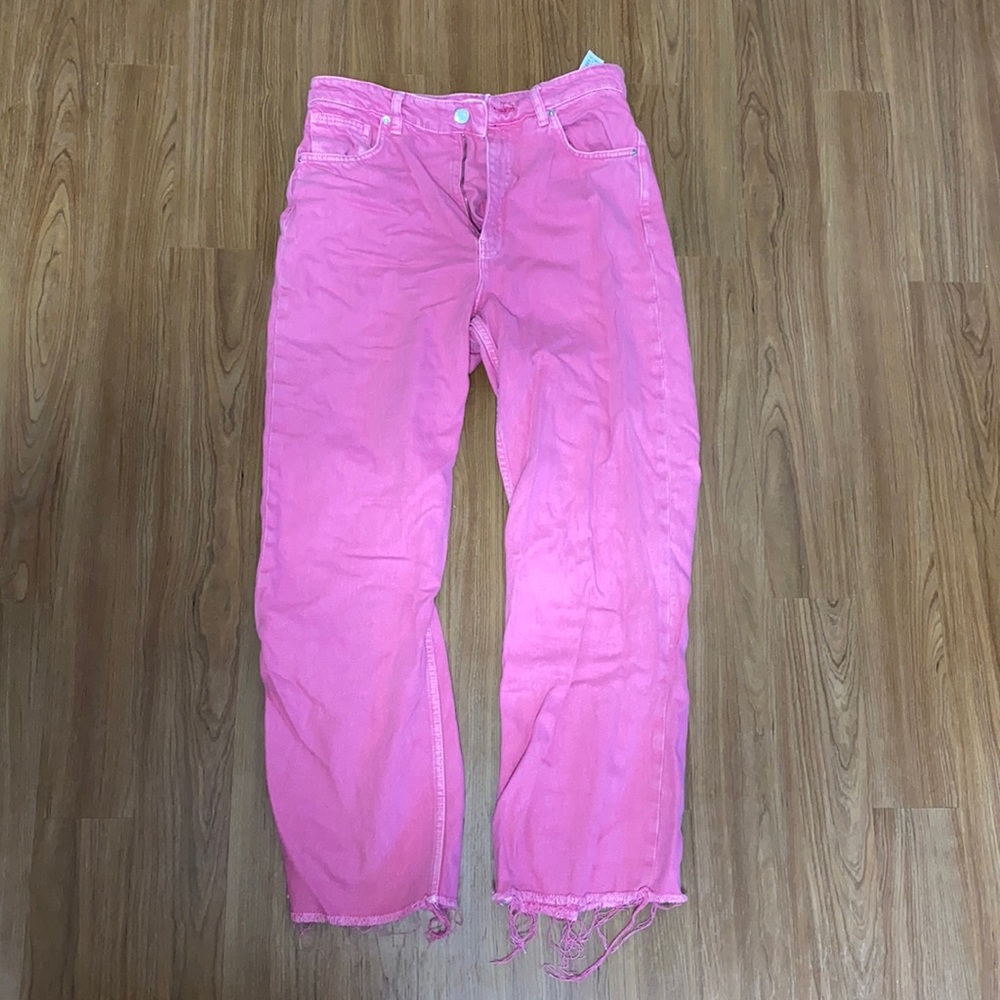 ZARA high waist wide leg jeans